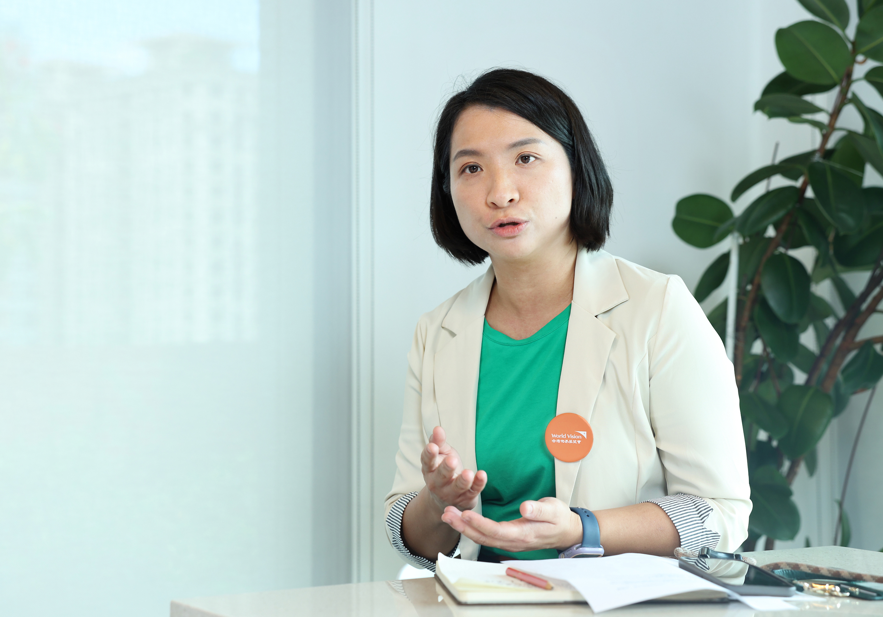 台灣世界展望會品牌處處長王怡雯