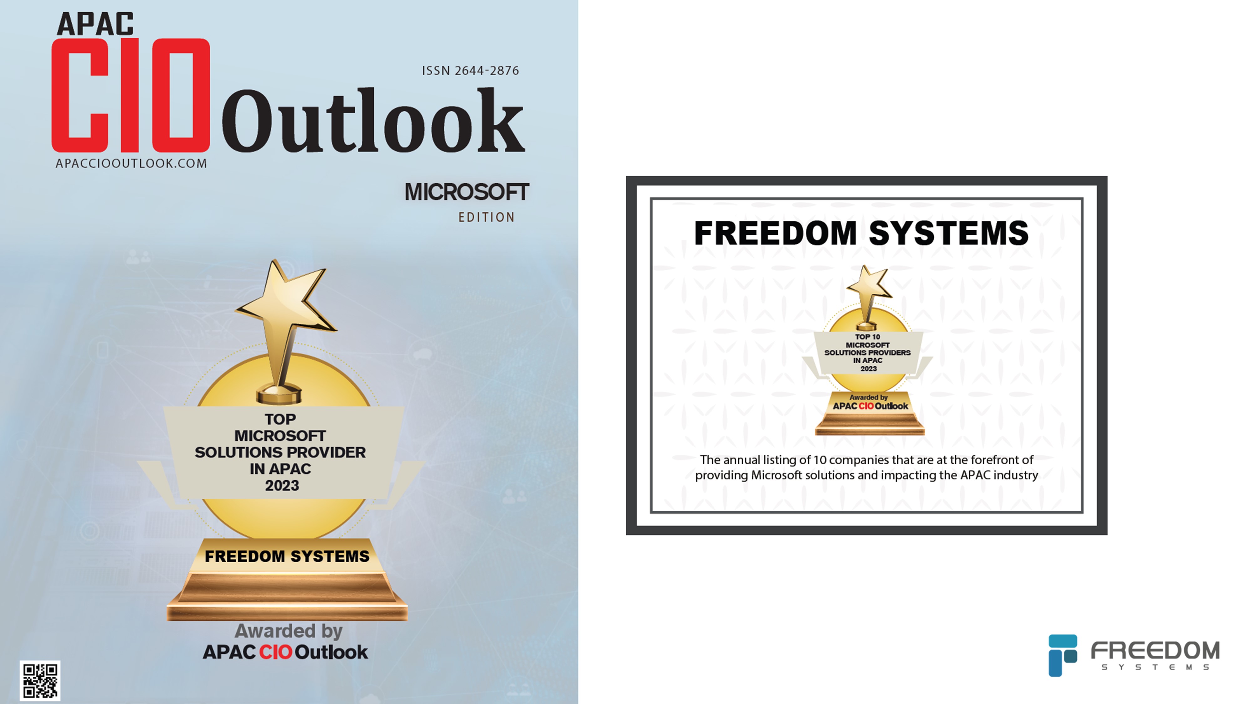 《CIOoutlook APAC》Freedom Systems: Customized IT Outsourcing Services to Reduce Operational Risks