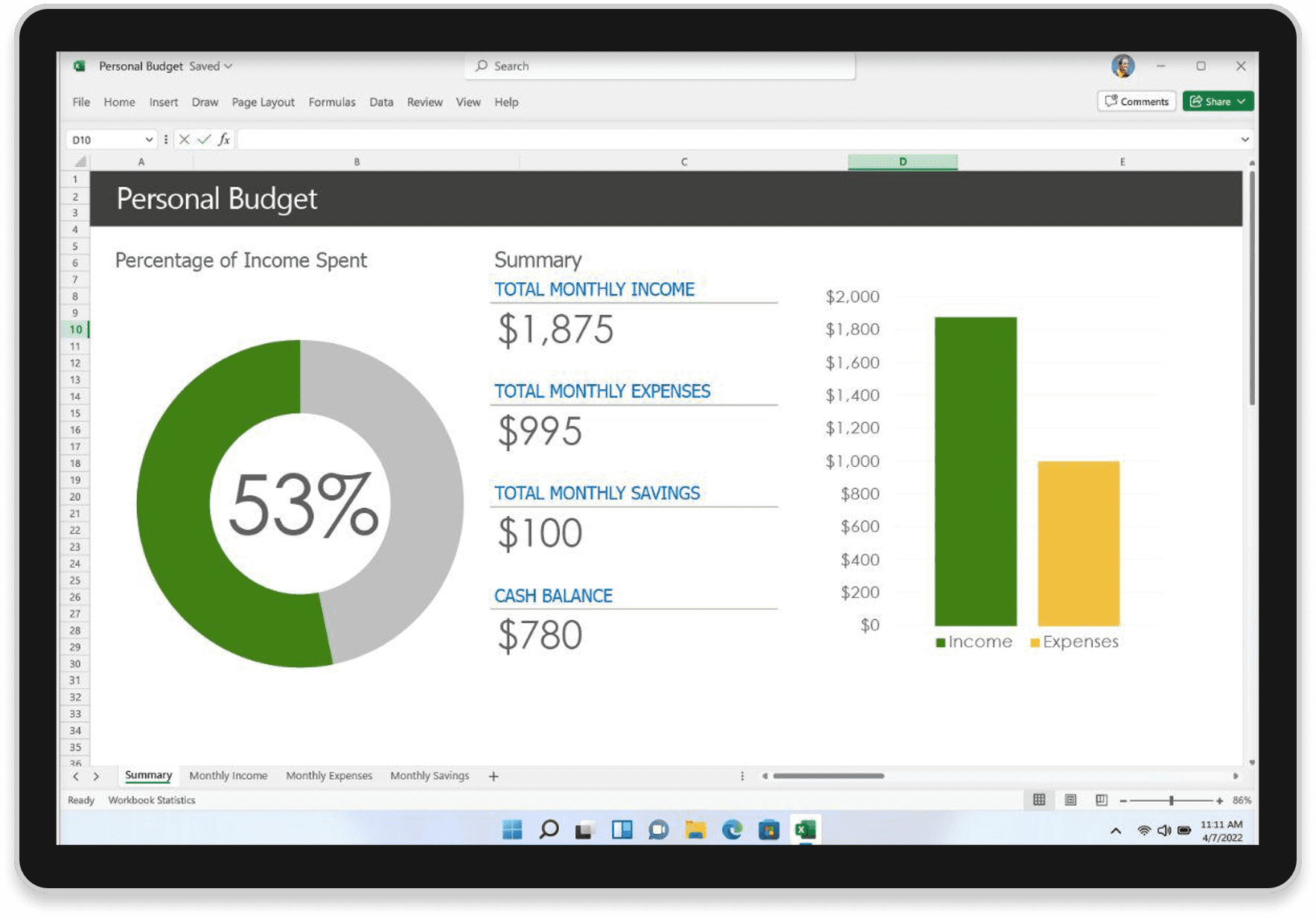 excel demo